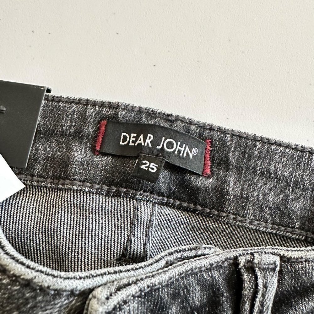 Dear John Denim Women's Olivia High Rise Skinny Jeans Cobble Size 25 With Sequin - Picture 4 of 10